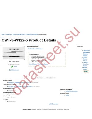 CWT-3-W122-5 datasheet  
